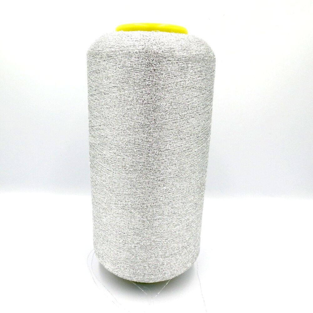 Lurex Branded Silver Metallic Yarn / Thread F3324 Blending Filament 550grs